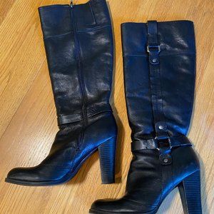 Nine West Black Leather boots
